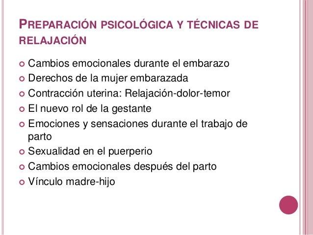 importancia de la psicoprofilaxis en el embarazo